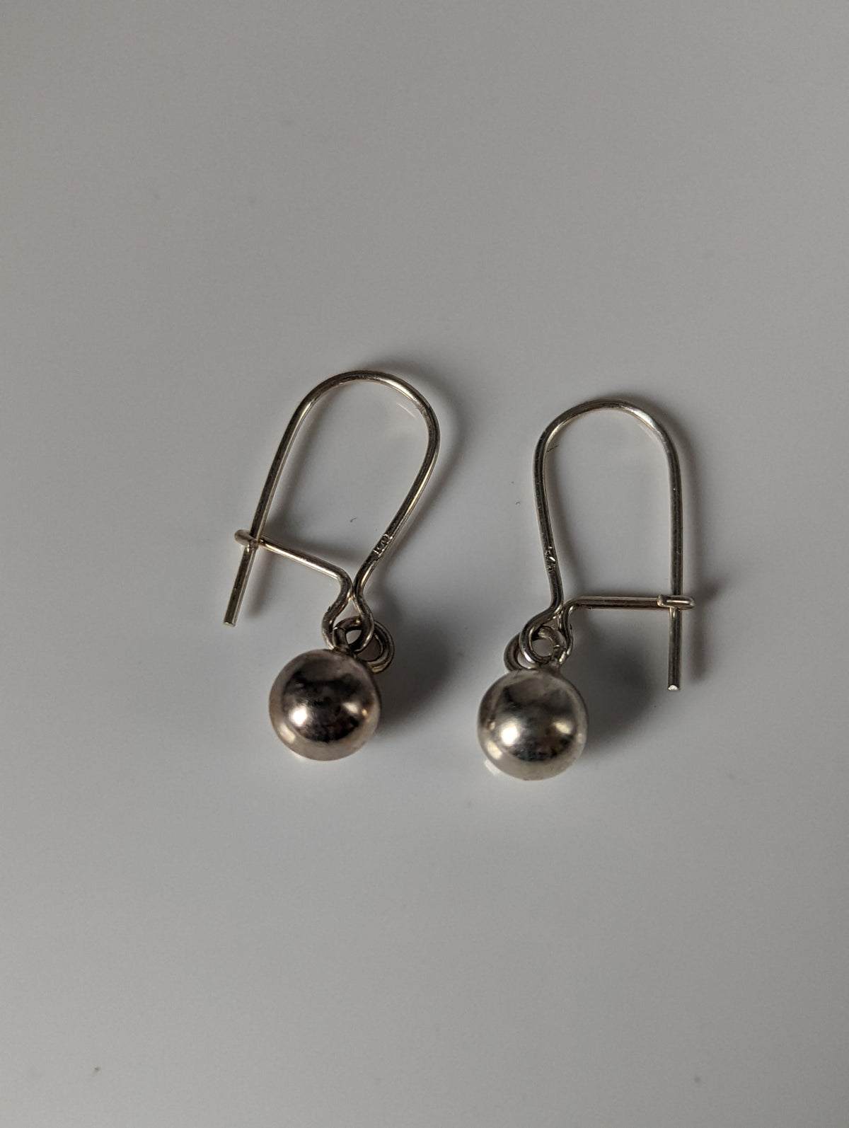 Silver Steed Large Balls Dropped Earrings