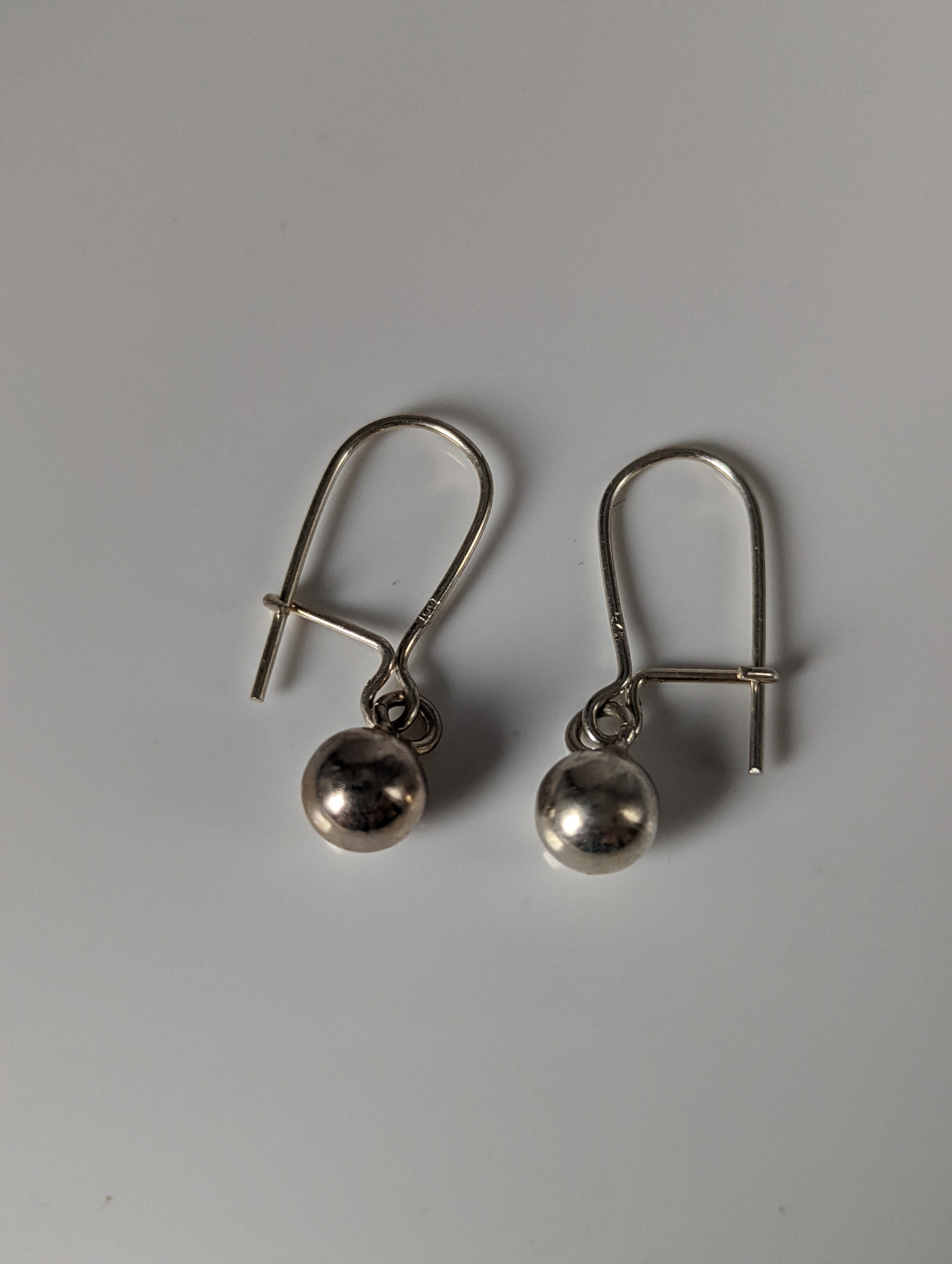 Silver Steed Large Balls Dropped Earrings