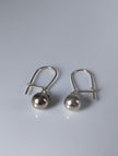 Silver Steed Large Balls Dropped Earrings