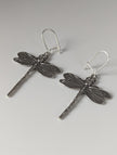 Silver Steed Dragonfly Dropped Earrings
