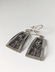 Silver Steed Treasured Rose Dropped Earrings