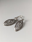 Silver Steed Shield Dropped Earrings