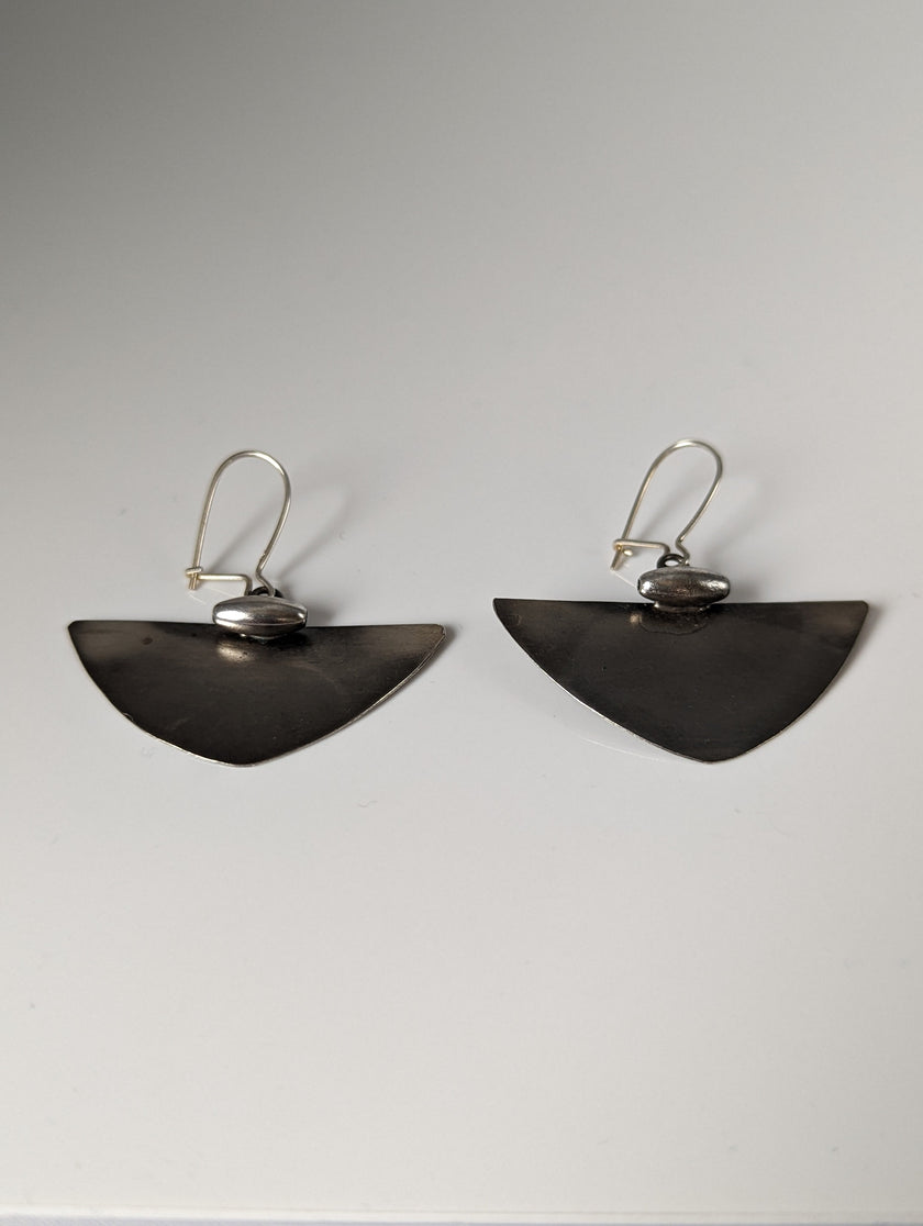 Silver Steed Isosceles Dropped Earrings