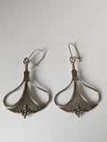Silver Steed Crest Dropped Earrings