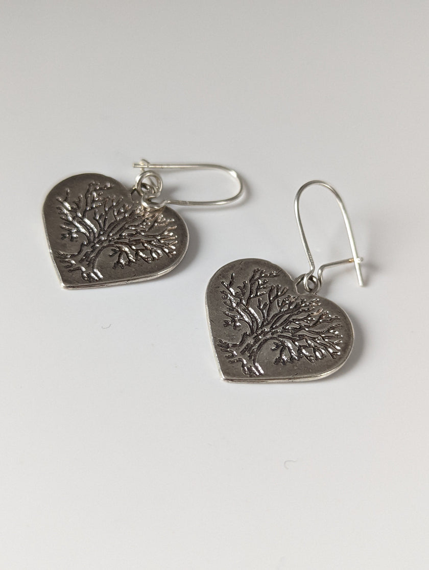 Silver Steed Love for Trees Dropped Earrings
