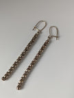 Silver Steed Snake Chain Dropped Earrings