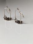 Silver Steed Swinging Tea Set Dropped Earrings