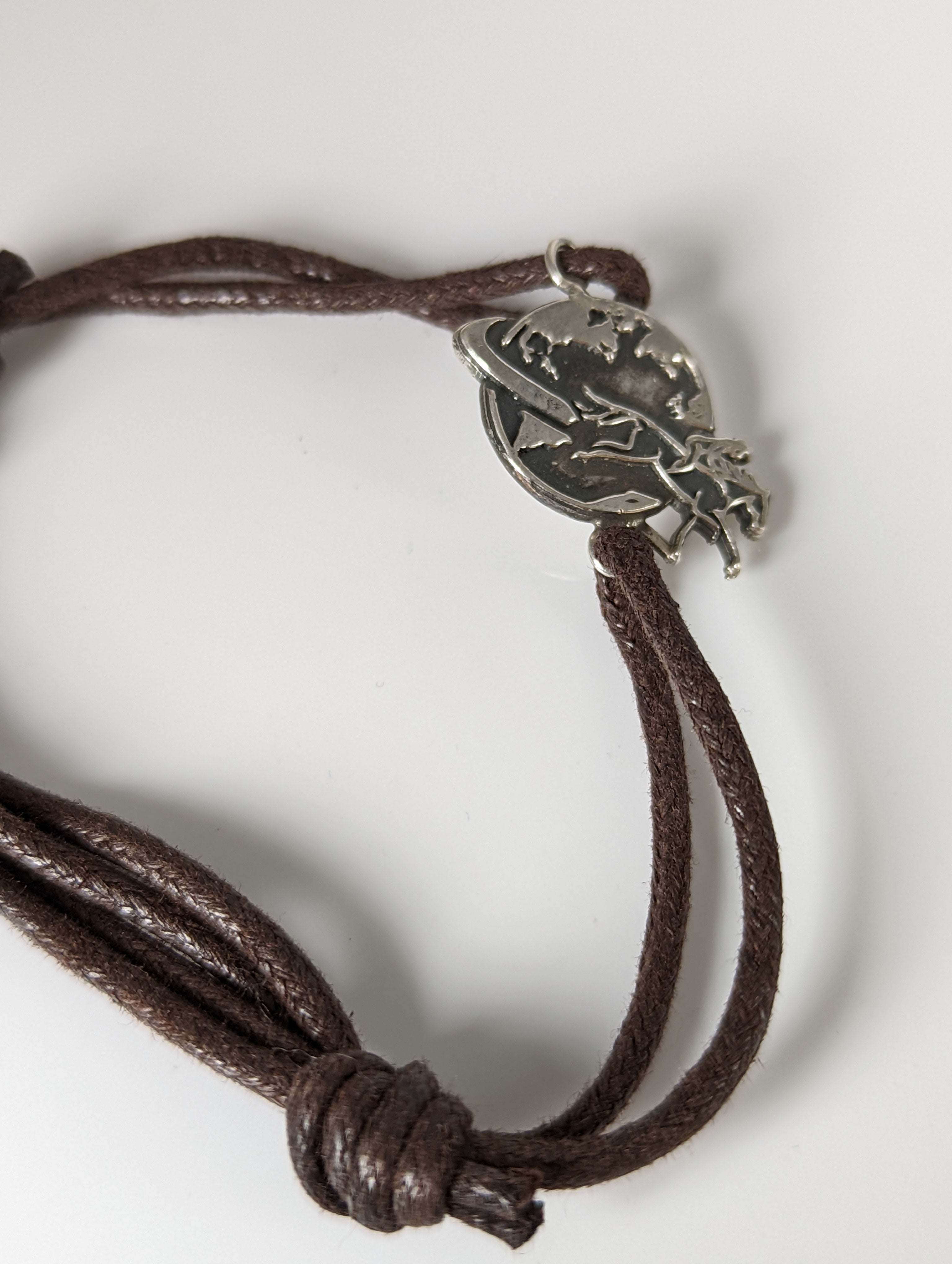 Silver Steed Around the World Bracelet