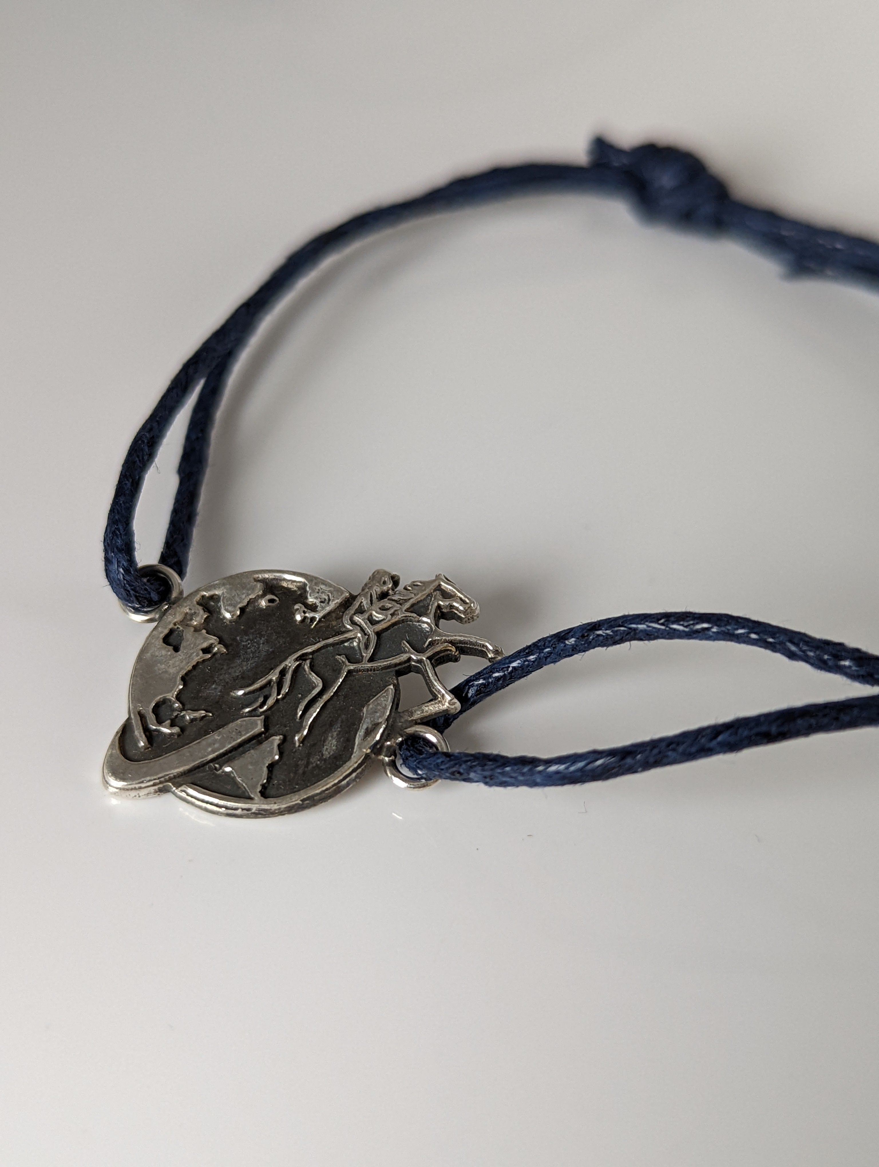 Silver Steed Around the World Bracelet