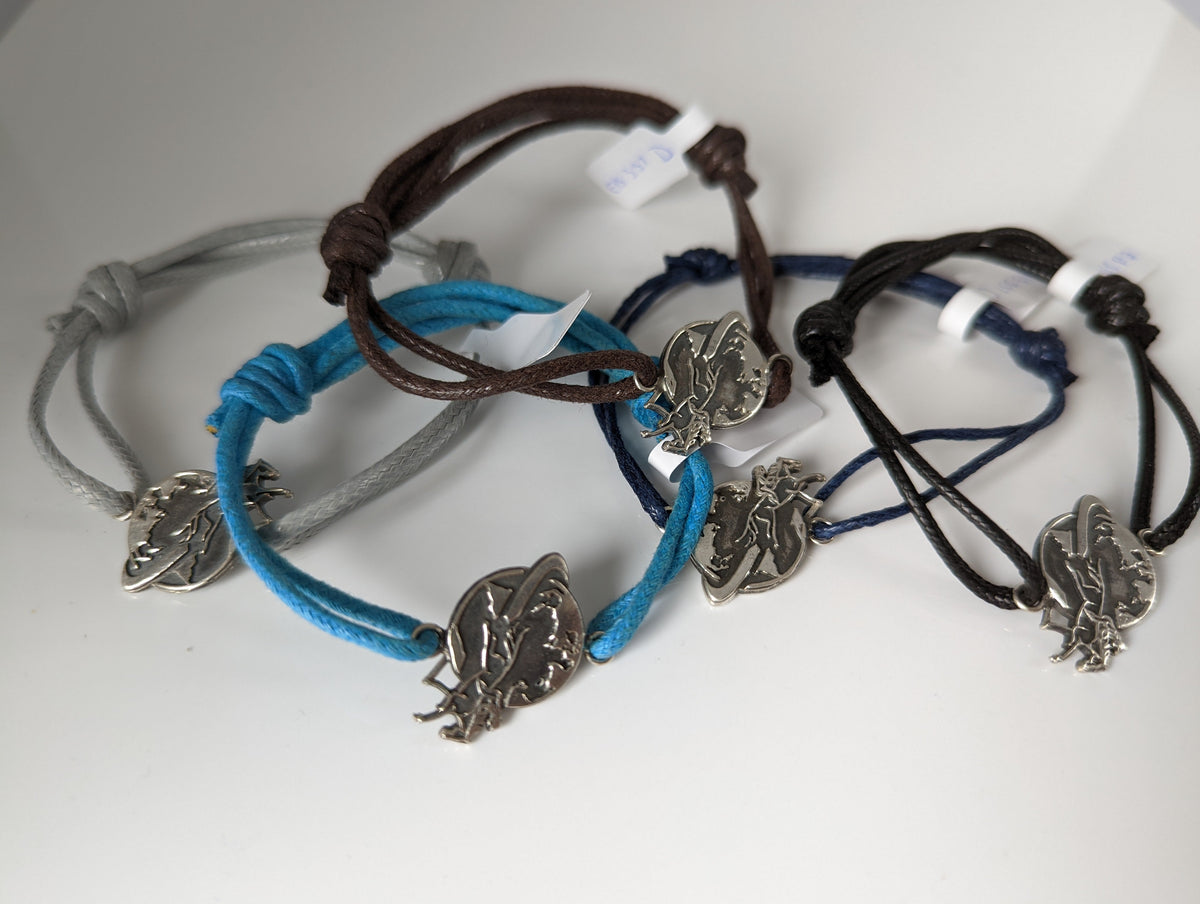 Silver Steed Around the World Bracelet