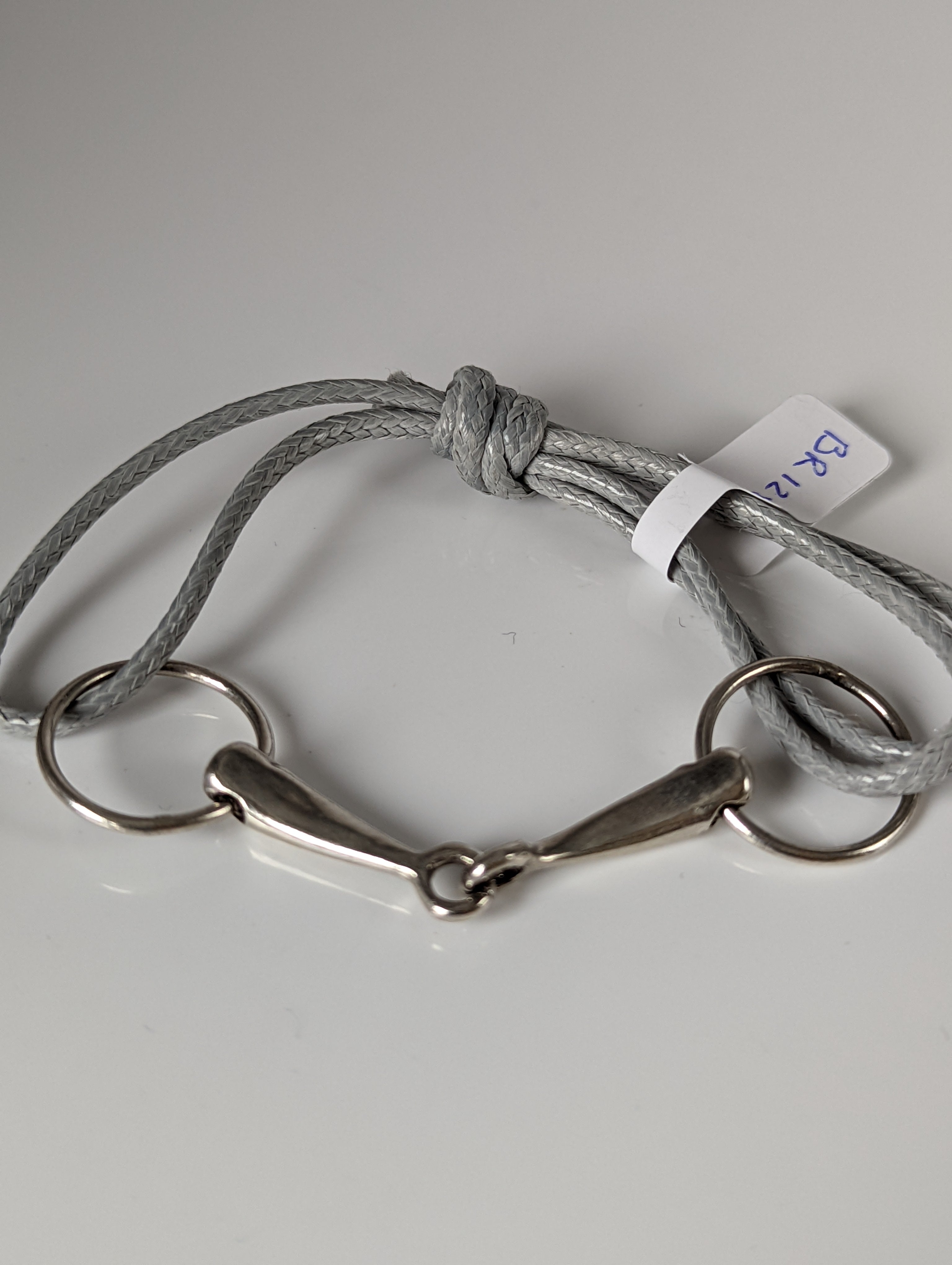 Silver Steed Leather Silver Snaffle Cord Bracelet
