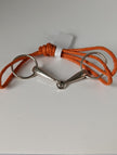Silver Steed Leather Silver Snaffle Cord Bracelet