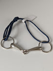 Silver Steed Leather Silver Snaffle Cord Bracelet
