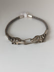 Silver Steed Horse Head Link Bracelet