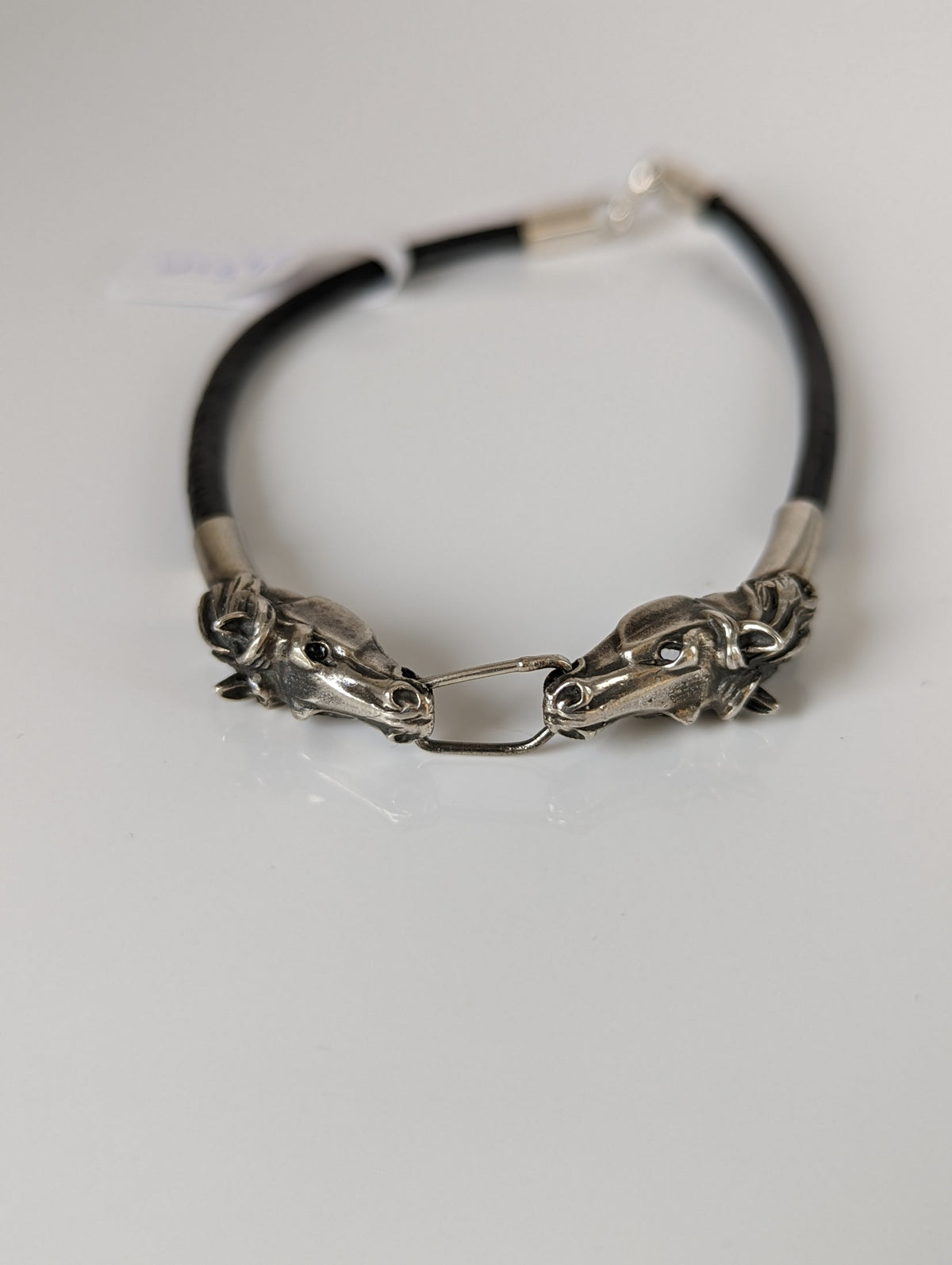 Silver Steed Horse Head Link Bracelet