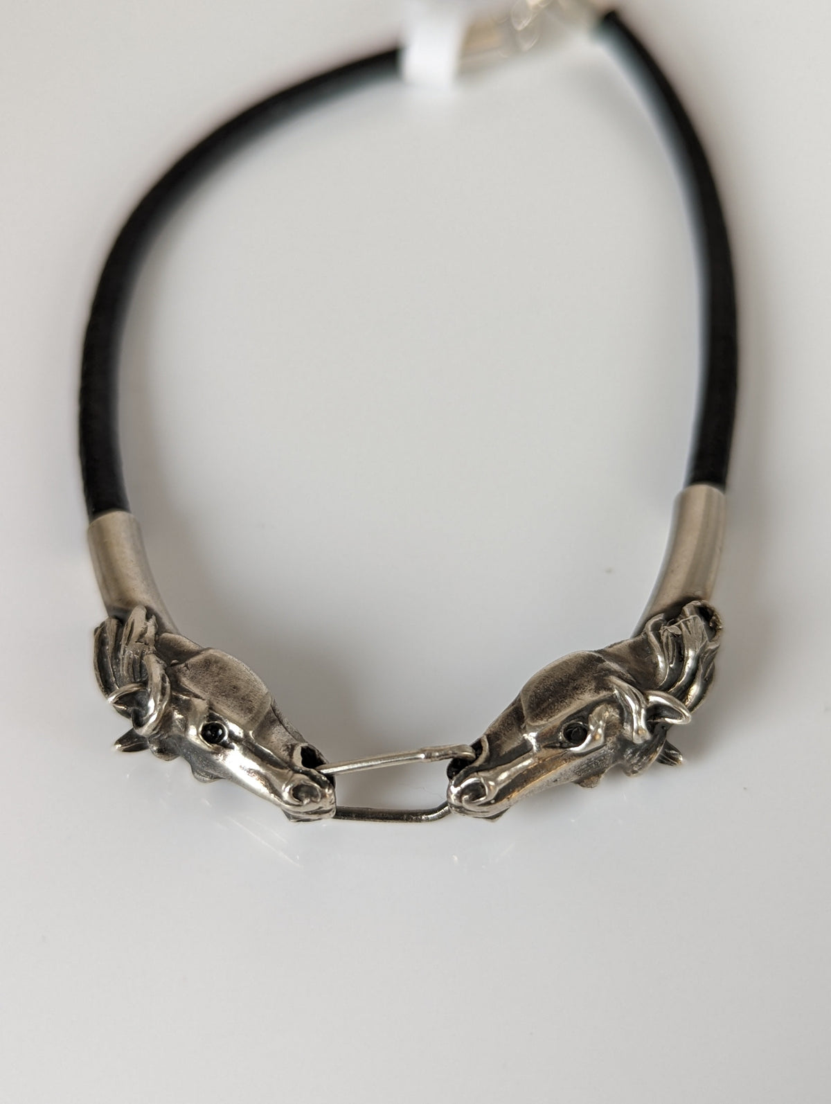 Silver Steed Horse Head Link Bracelet