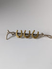 Silver Steed Triple Shoe & Cane Brooch / Stock Tie Pin