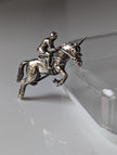 Silver Steed Show Jumper Brooch / Stock Tie Pin