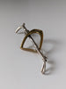 Silver Steed Stirrup & Cane Brooch / Stock Tie Pin