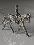 Silver Steed Dressage Brooch / Stock Tie Pin