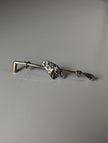 Silver Steed Horse & Cane Brooch / Stock Tie Pin