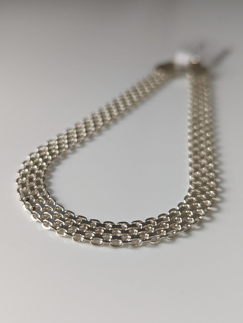 Silver Steed Interlink Silver Bracelet