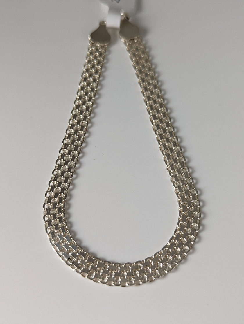 Silver Steed Interlink Silver Bracelet