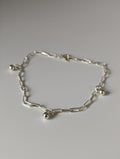 Silver Steed Chain with Ball Charms Silver Bracelet