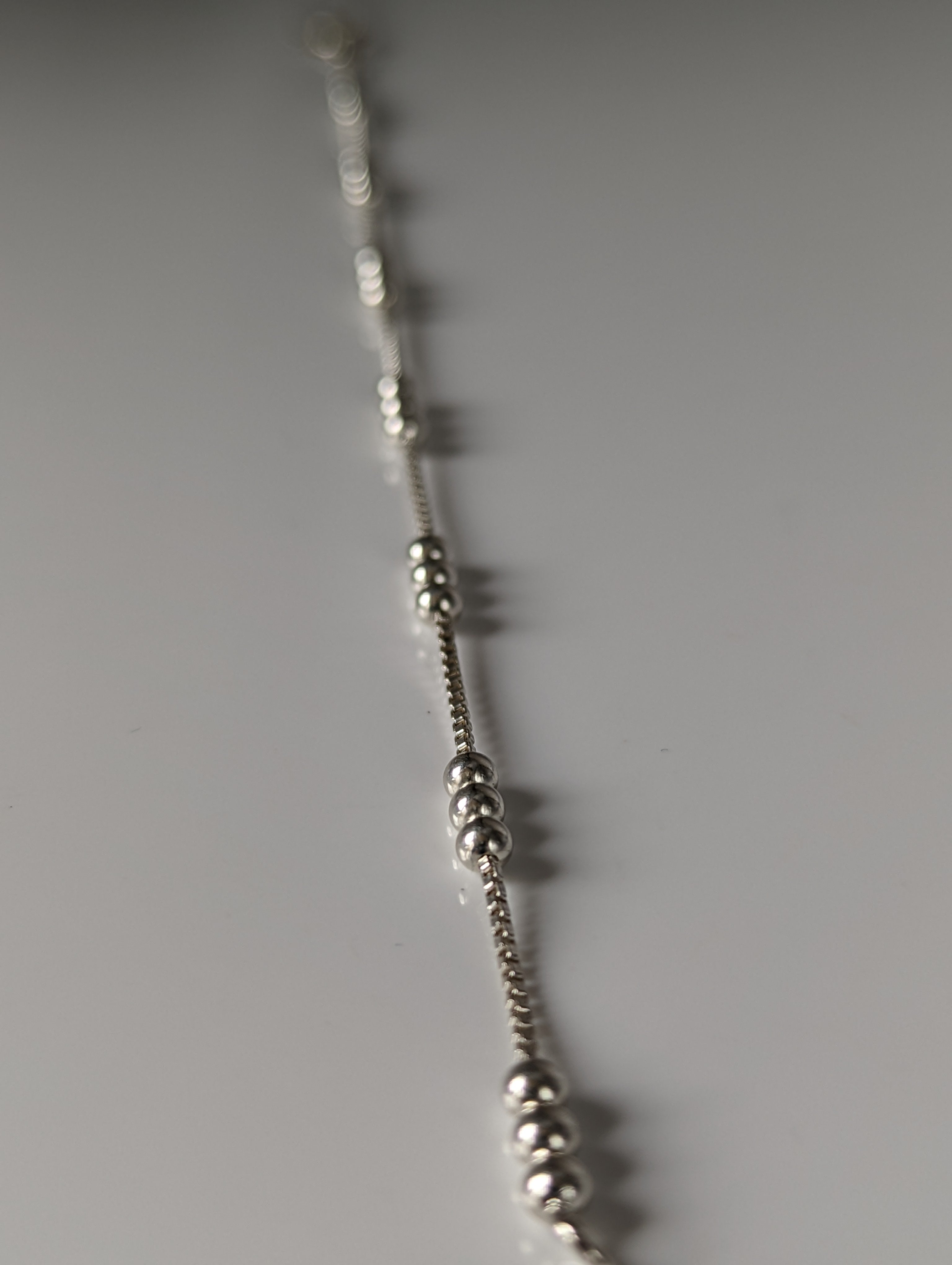 Silver Steed Delicate Ball Silver Bracelet