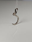 Silver Steed Curved Horseshoe Nail Silver Pendant