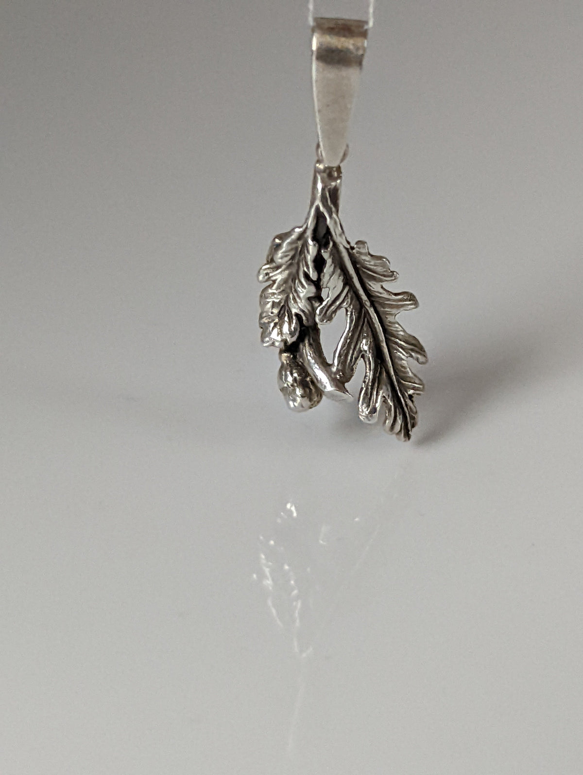 Silver Steed Oak Leaf Silver Pendant
