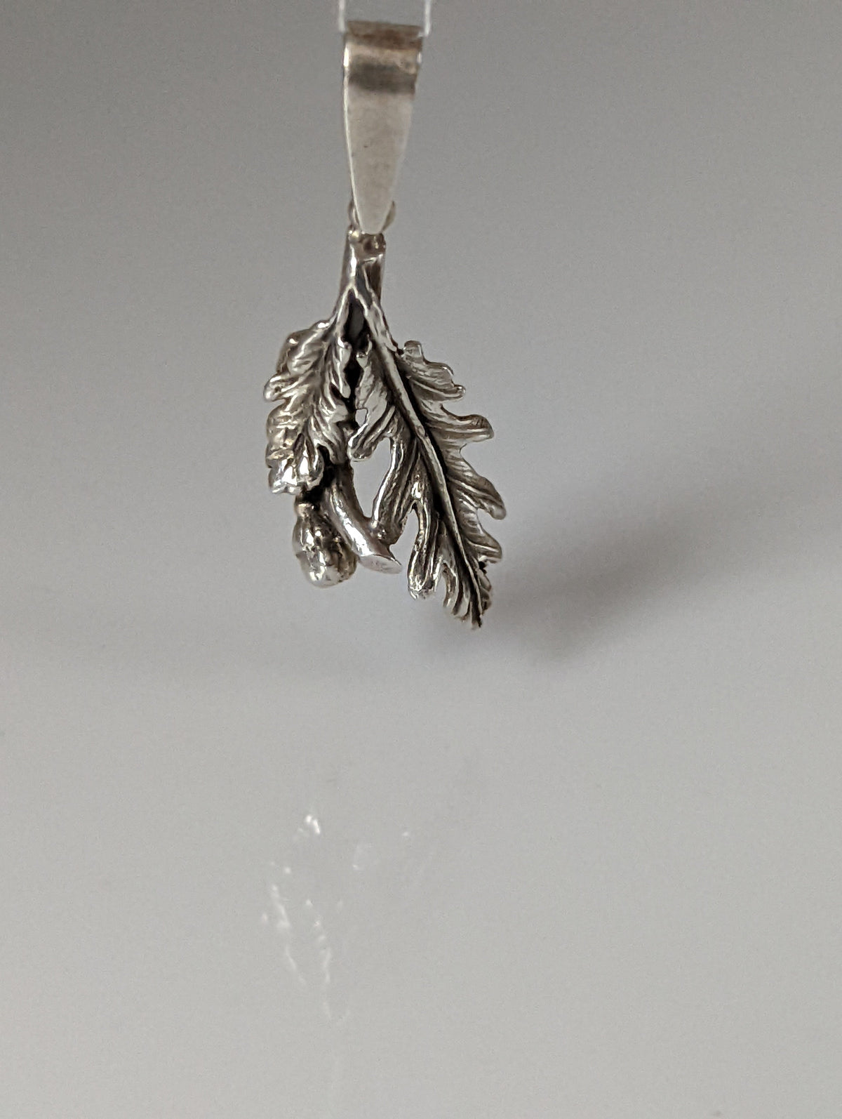 Silver Steed Oak Leaf Silver Pendant