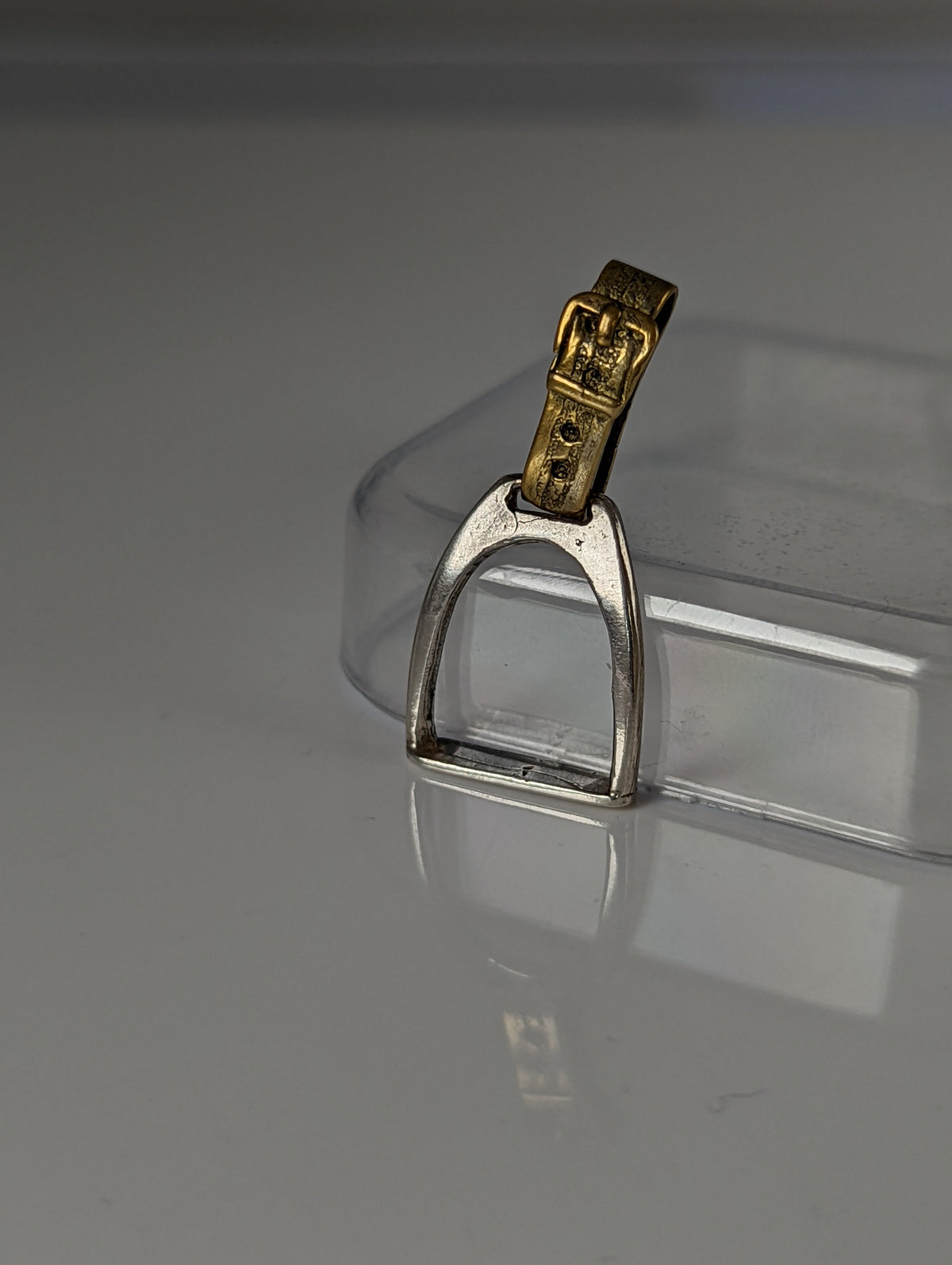 Silver Steed Stirrup Silver Pendant