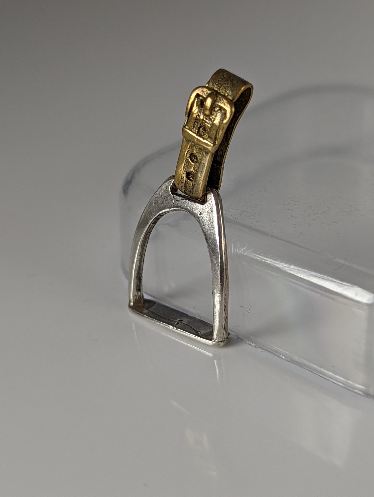 Silver Steed Stirrup Silver Pendant