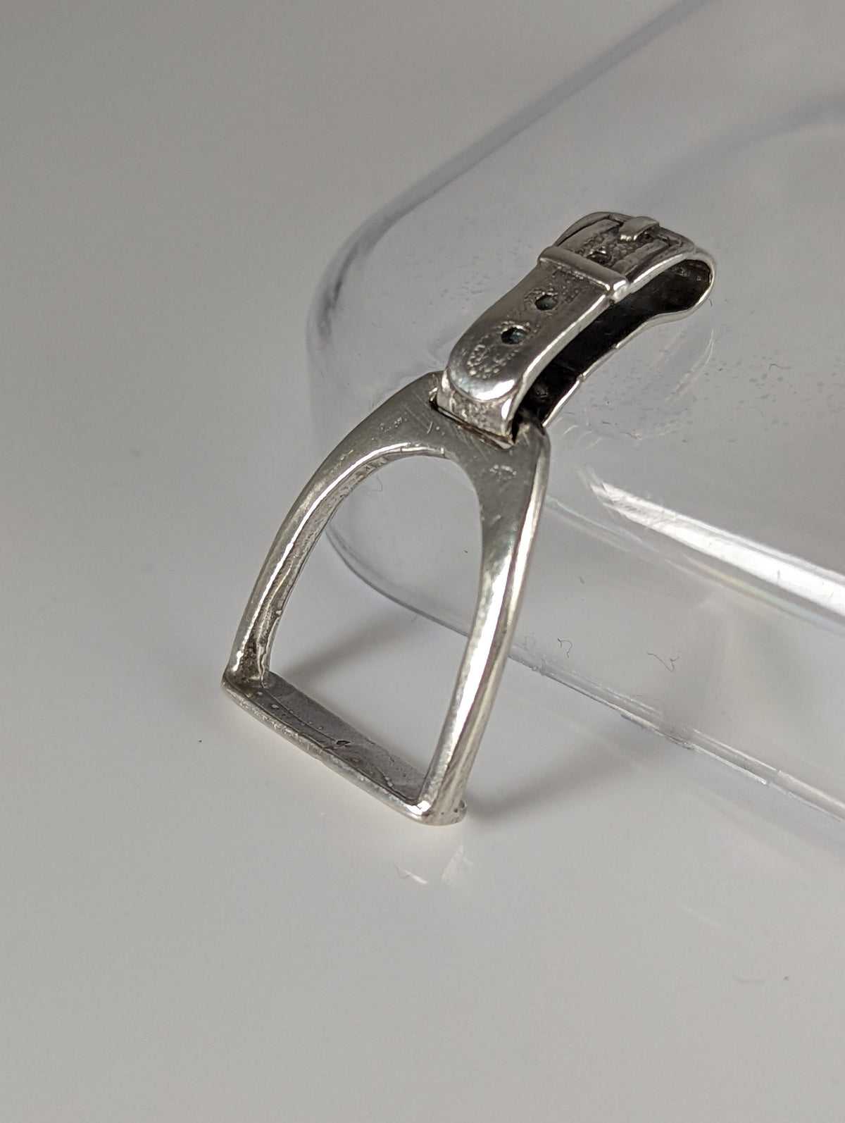 Silver Steed Stirrup Silver Pendant