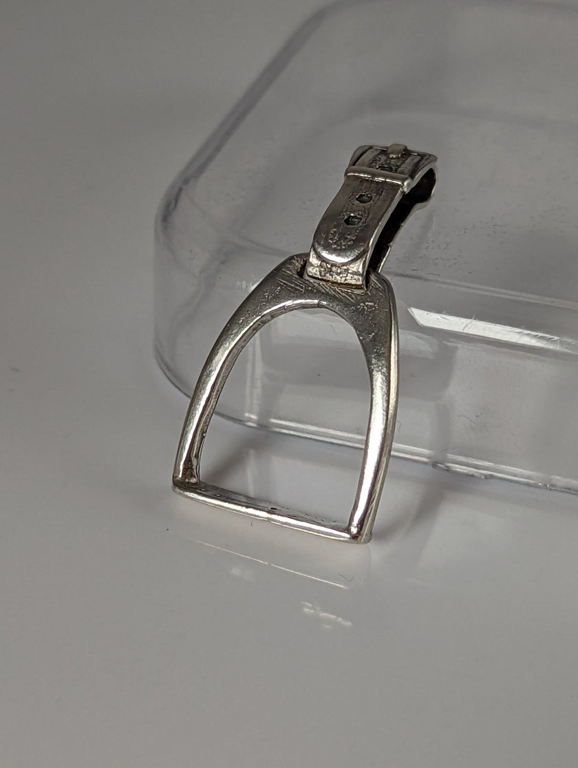 Silver Steed Stirrup Silver Pendant