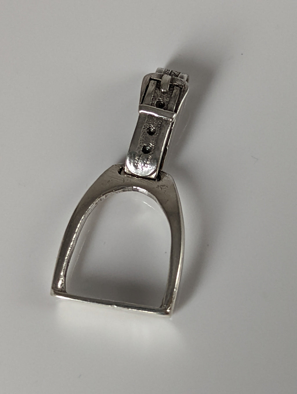 Silver Steed Stirrup Silver Pendant