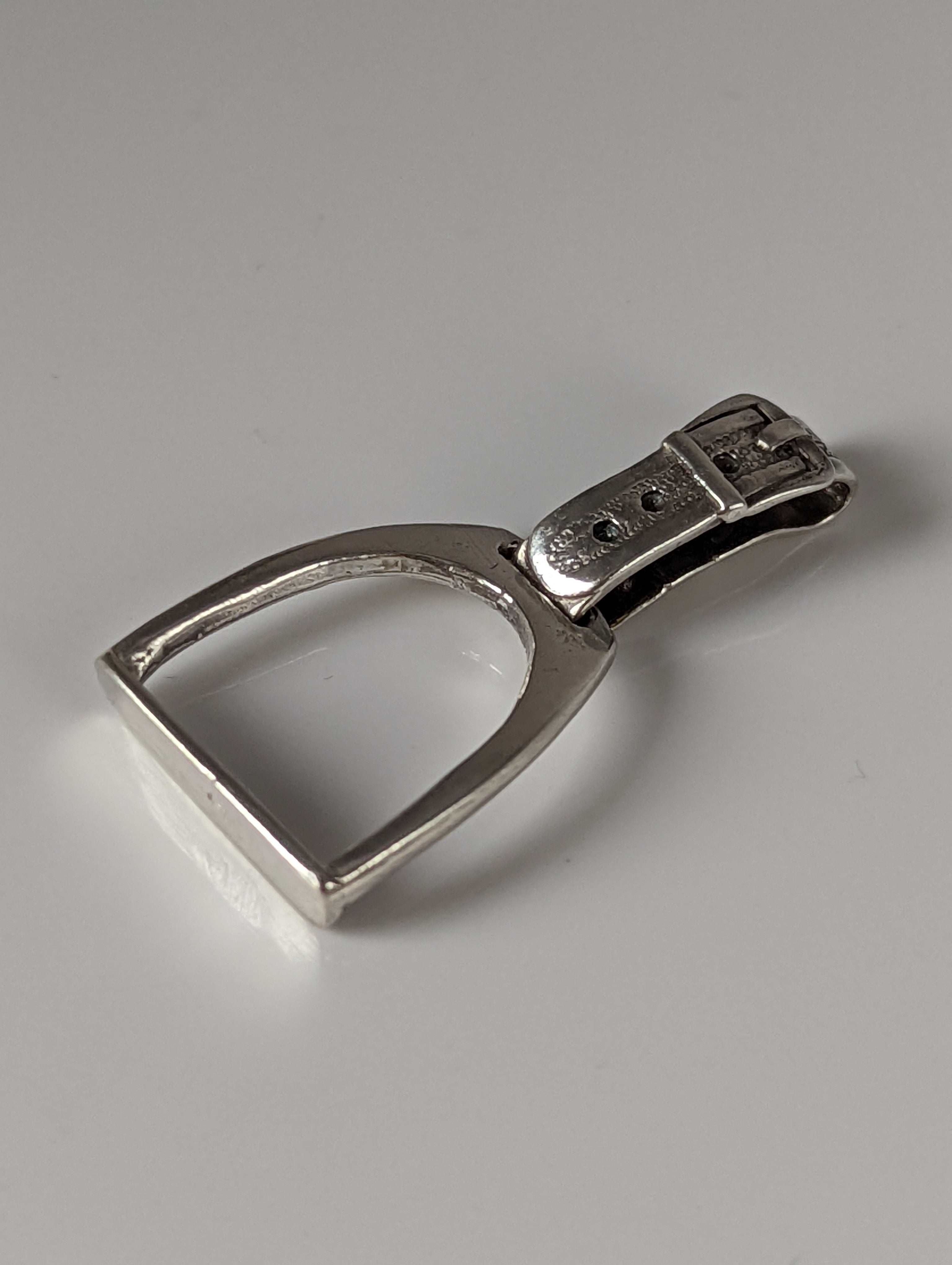 Silver Steed Stirrup Silver Pendant