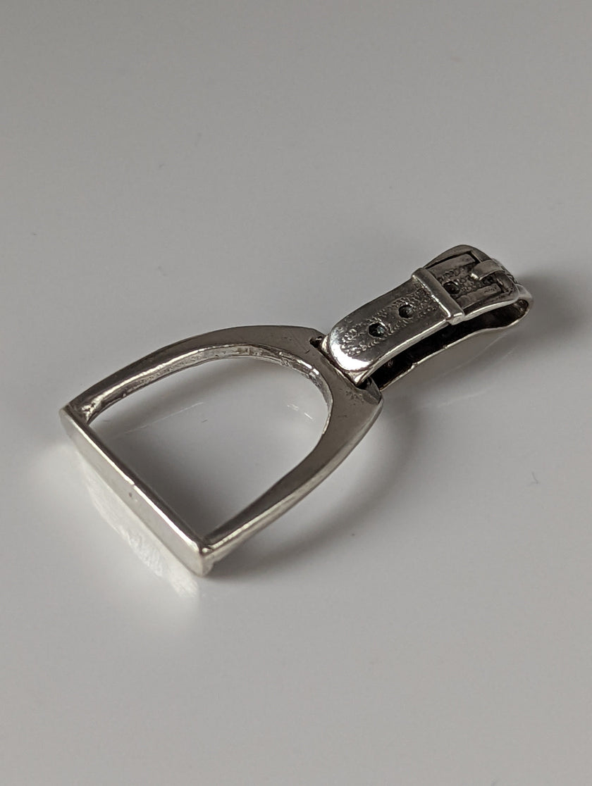 Silver Steed Stirrup Silver Pendant