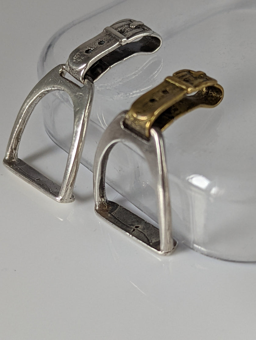 Silver Steed Stirrup Silver Pendant
