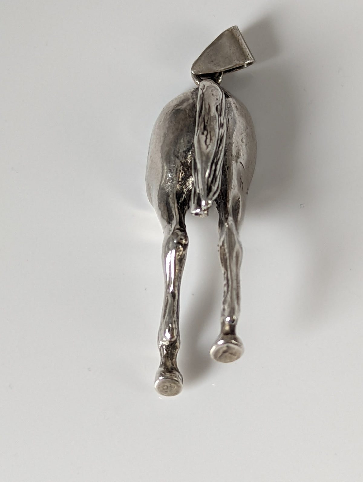 Silver Steed Hindquarters Silver Pendant