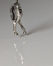 Silver Steed Hindquarters Silver Pendant