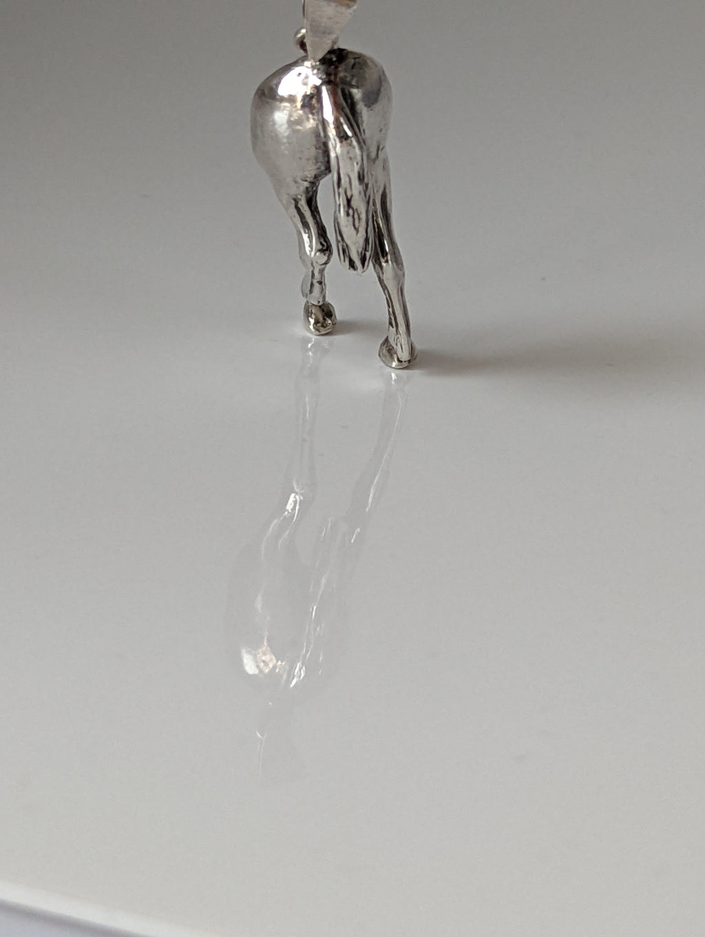 Silver Steed Hindquarters Silver Pendant