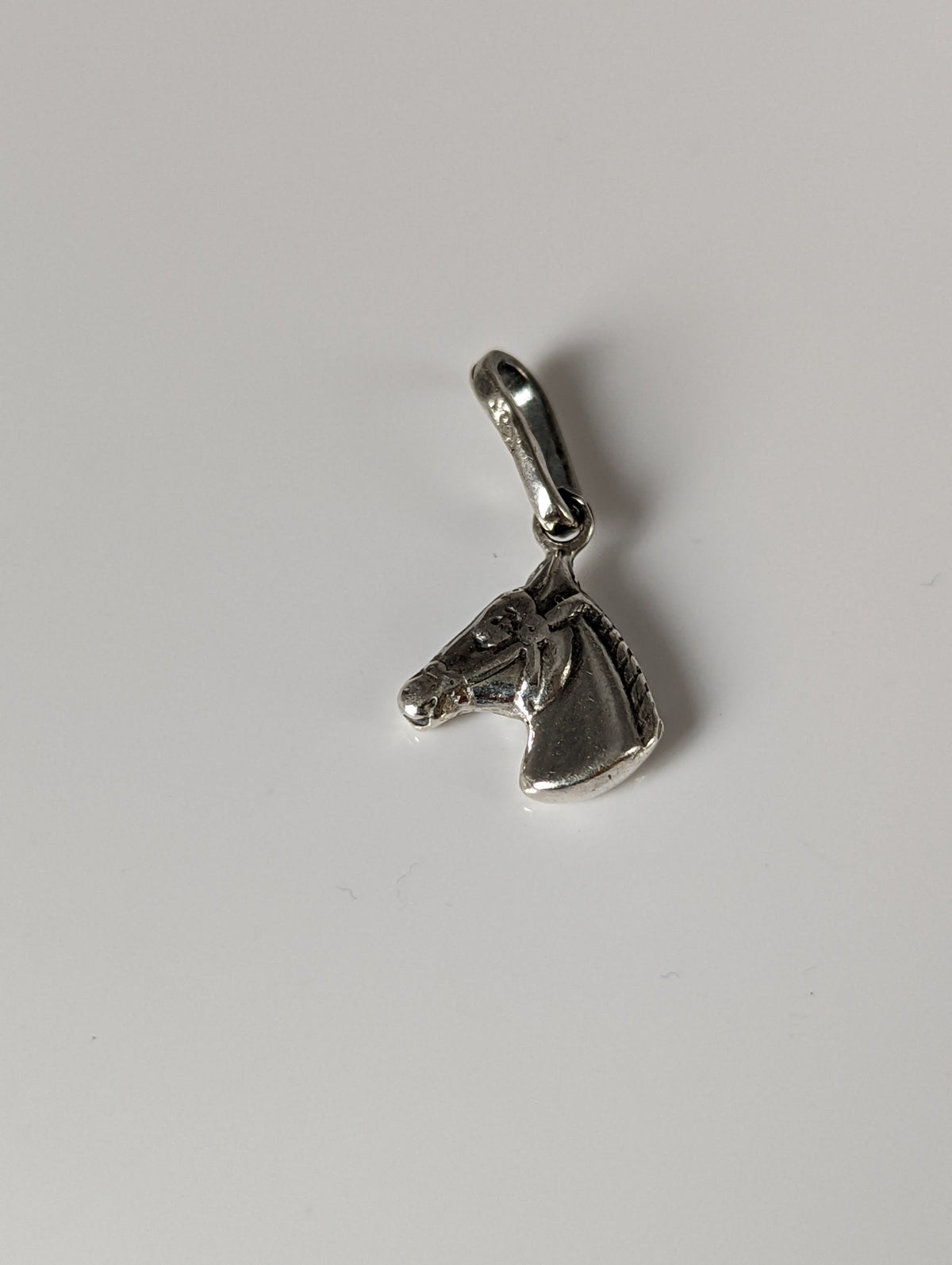 Silver Steed Small Horse Head Silver Pendant
