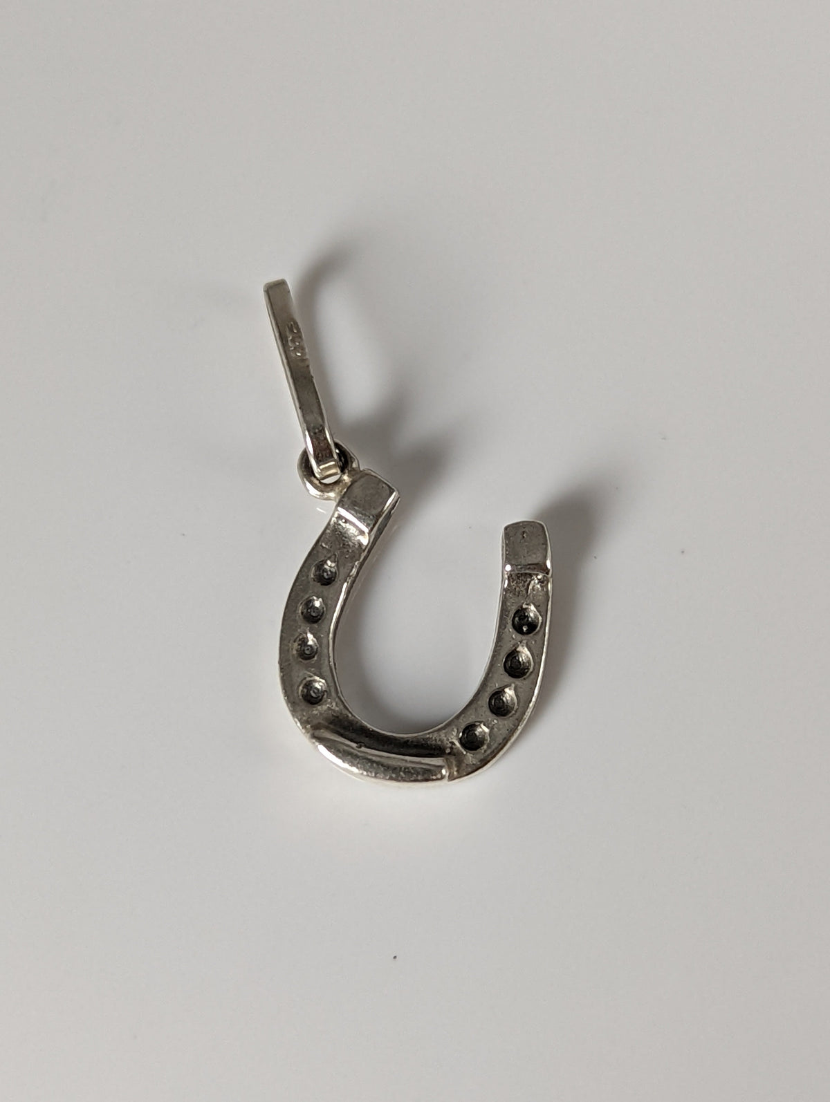 Silver Steed Lucky Horseshoe Silver Pendant