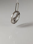 Silver Steed Horse in a Circle Pendant