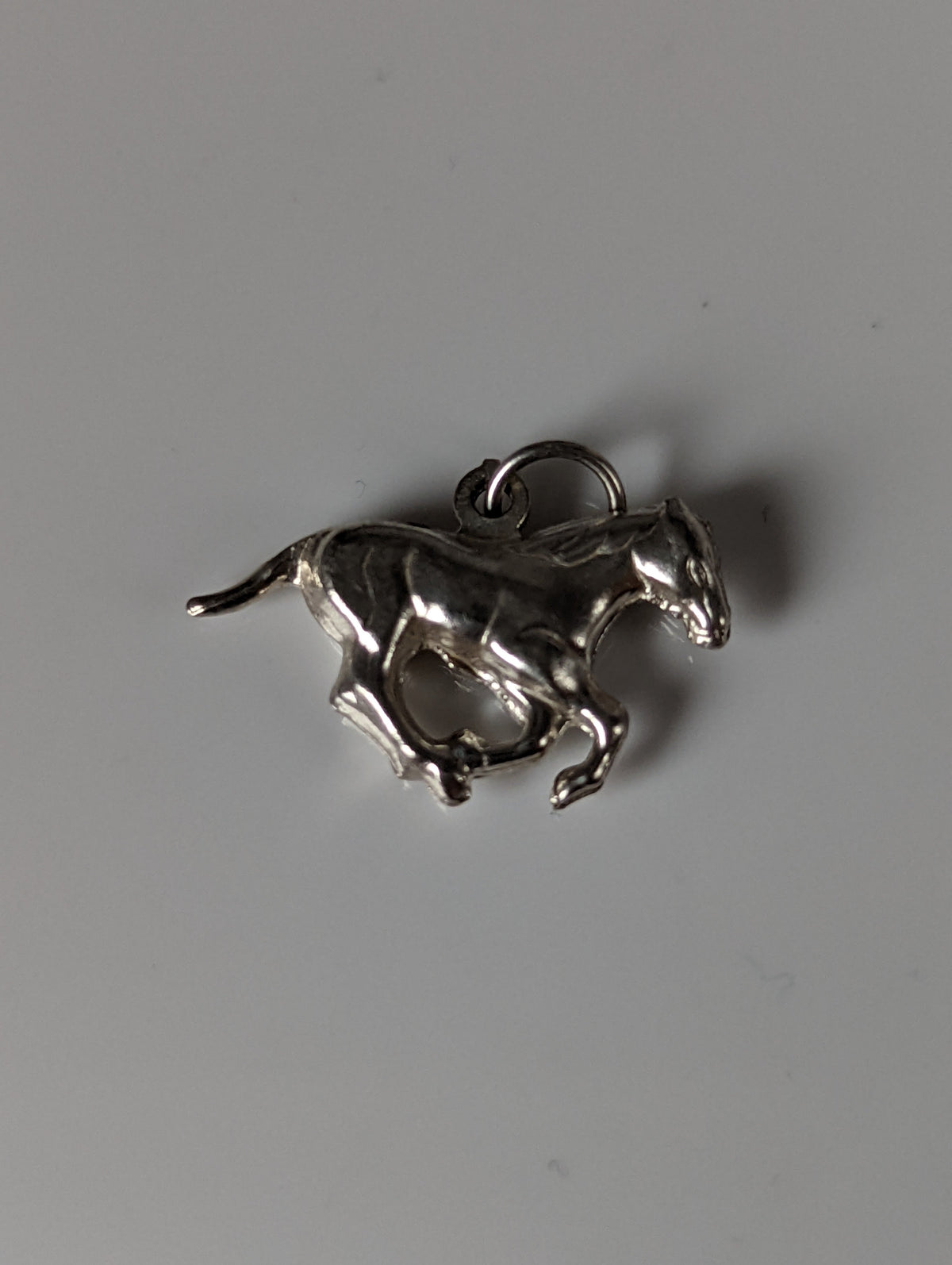 Silver Steed Galloping Horse Silver Pendant