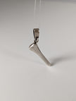Silver Steed Horseshoe Nail Silver Pendant