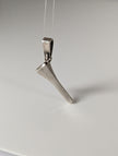 Silver Steed Horseshoe Nail Silver Pendant