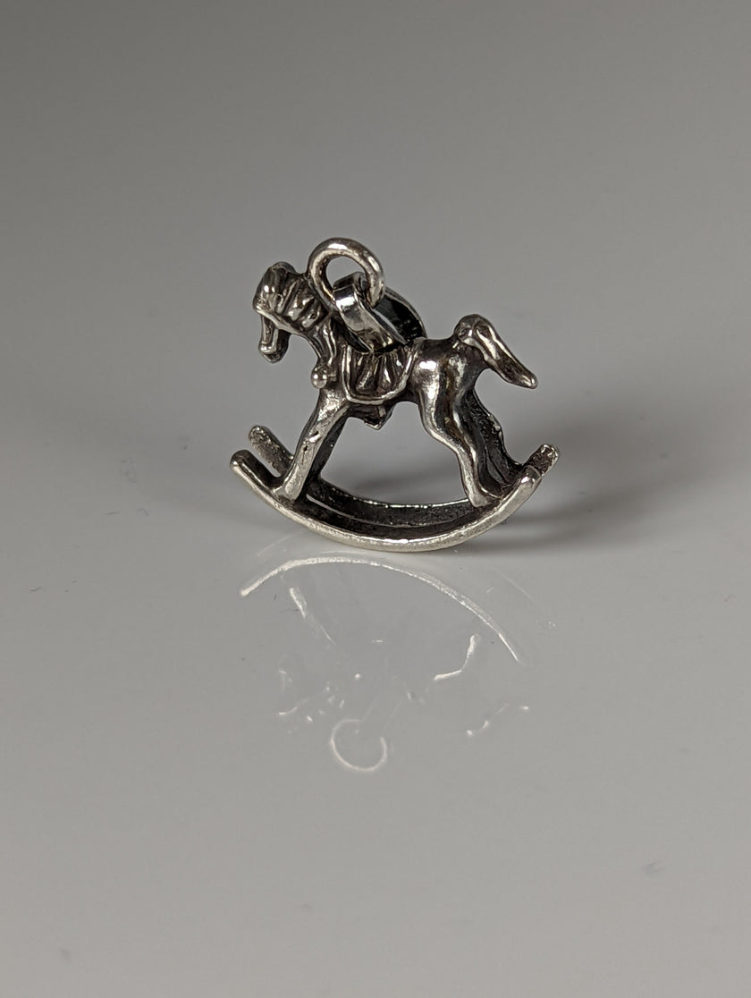 Silver Steed Rocking Horse Silver Pendant